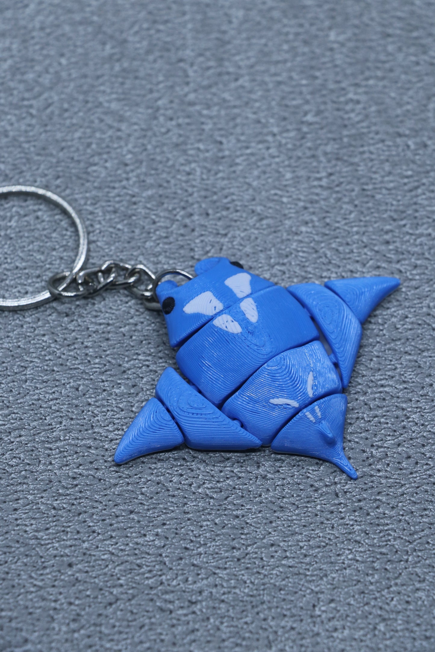 3D Printed Flexible Keychain | Manta Ray