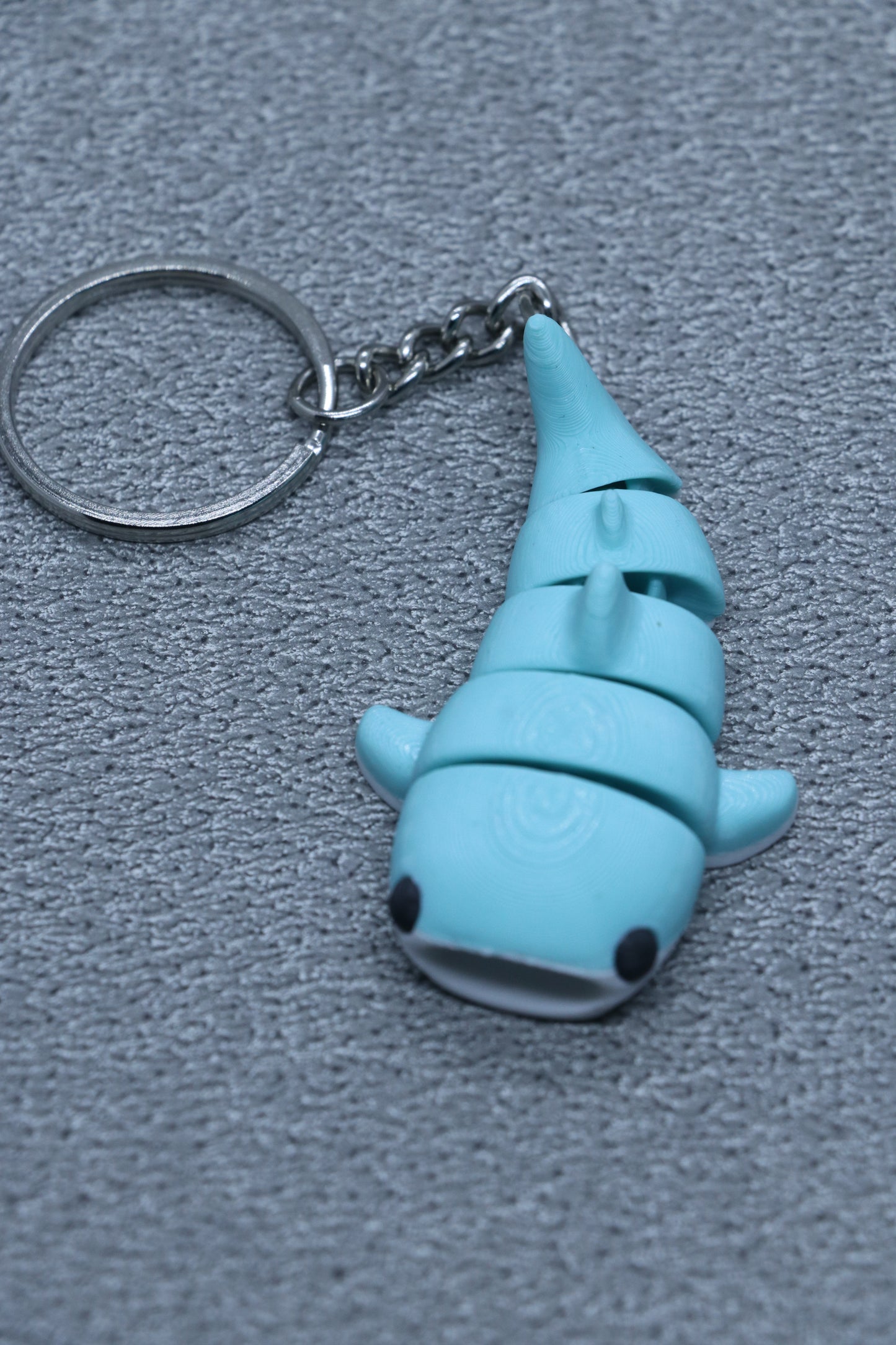 Set of 2 | 3D Printed Flexible Keychain | Manta Ray & Whale Shark