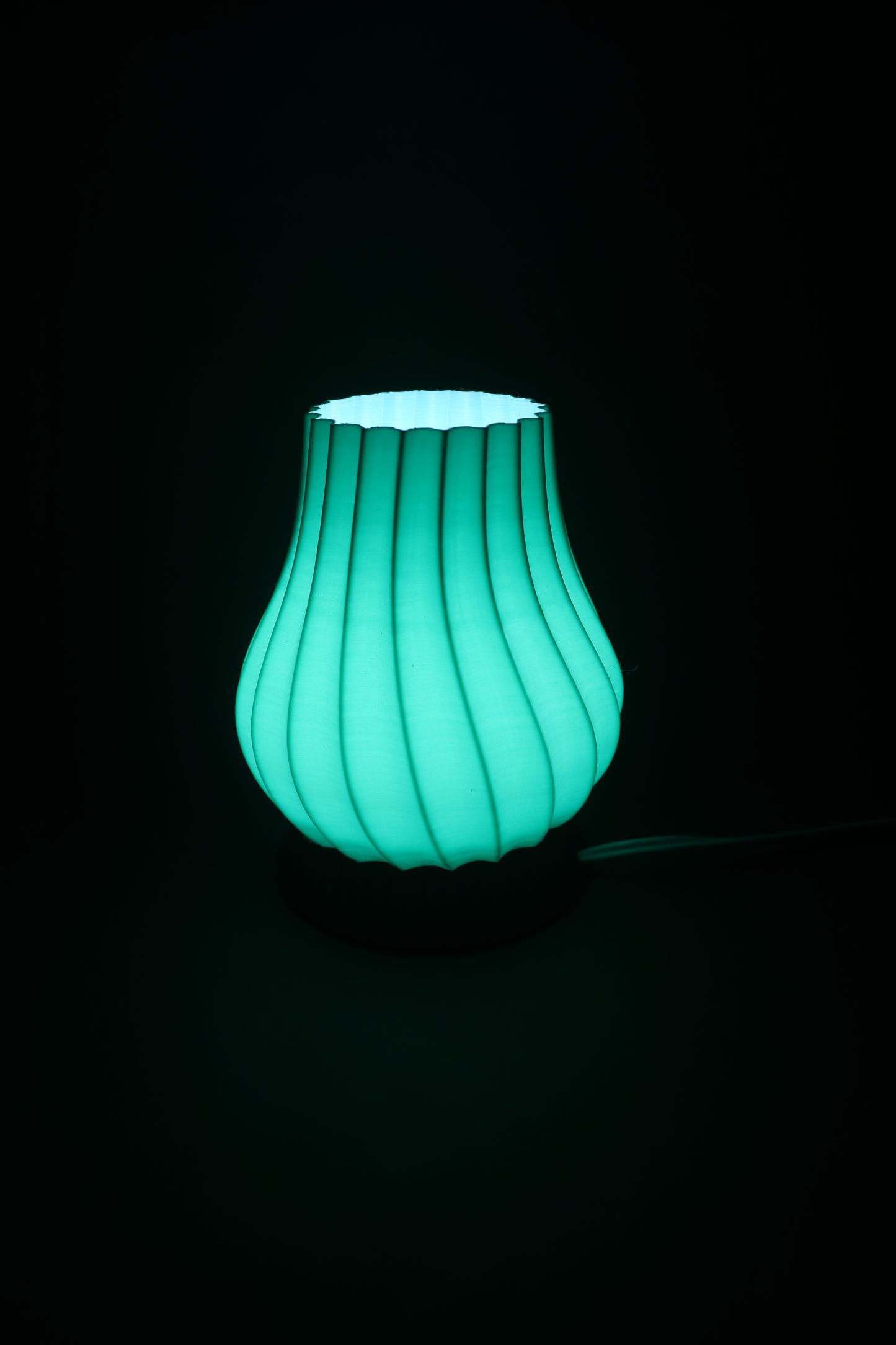 Soft Glow - Teal | 3D Printed Lamp