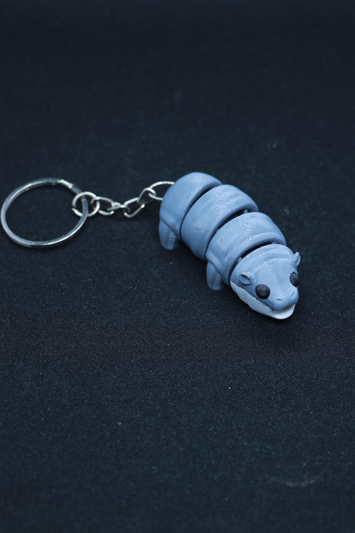 3D Printed Flexible Keychain | Baby Hippo