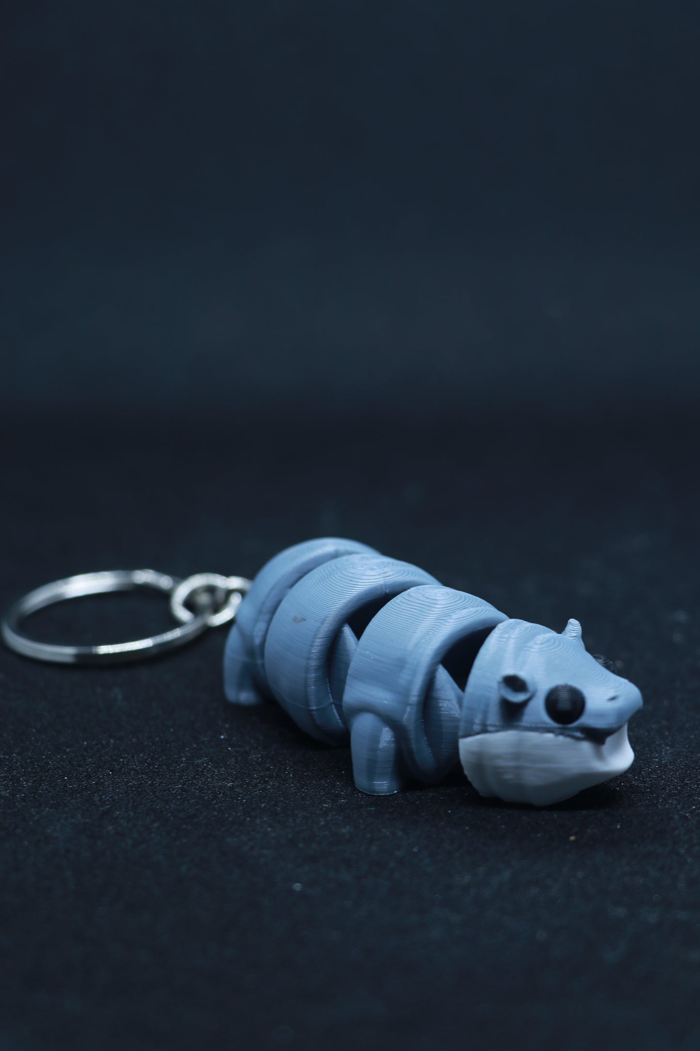 3D Printed Flexible Keychain | Baby Hippo