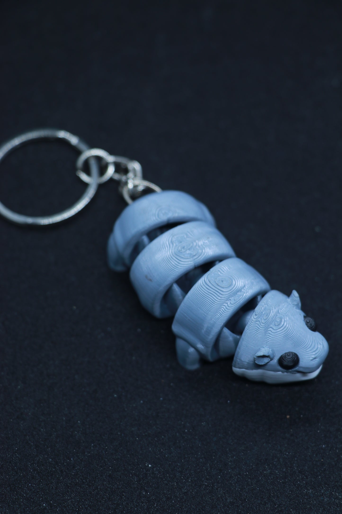 3D Printed Flexible Keychain | Baby Hippo