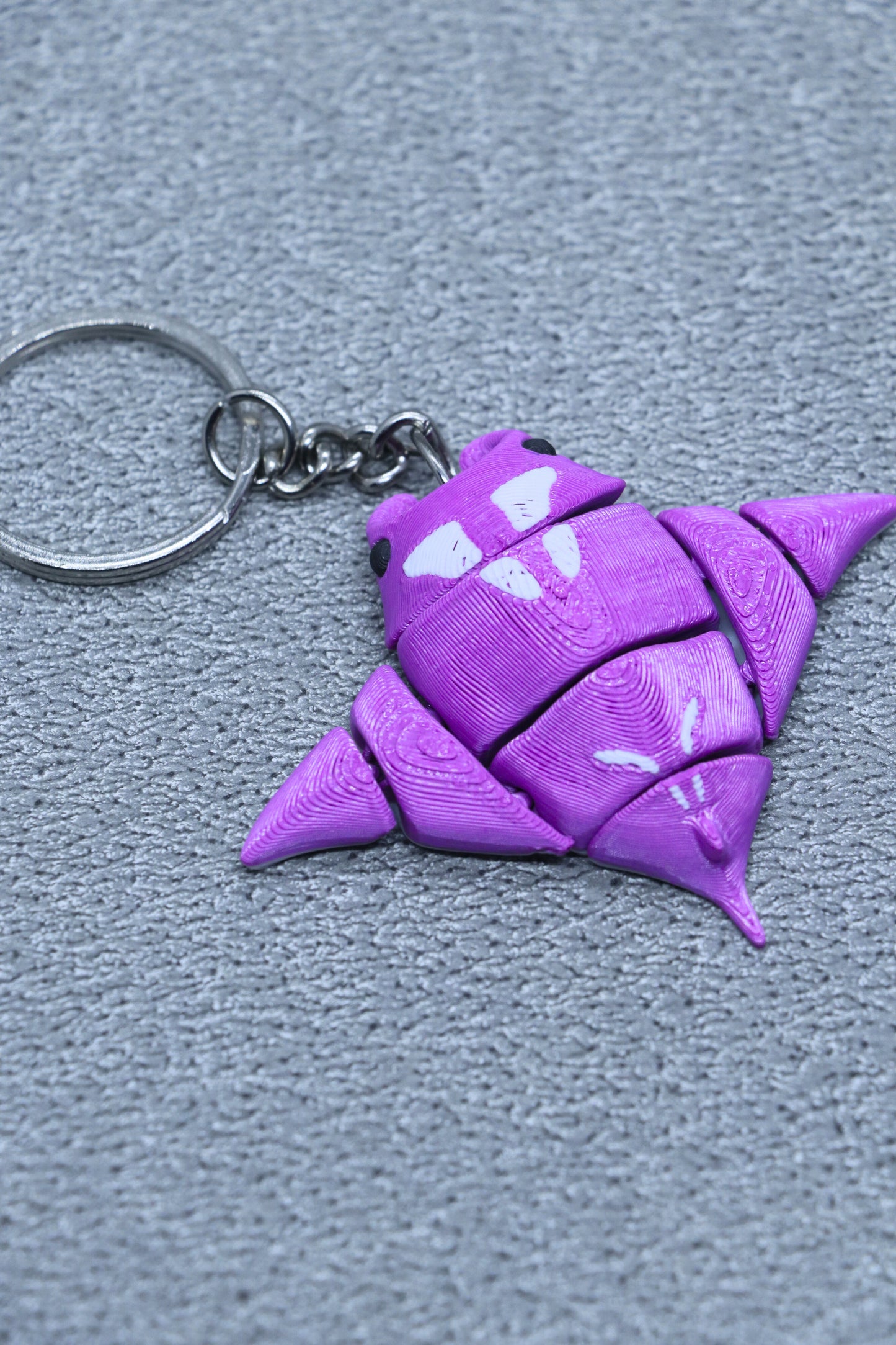 Set of 2 | 3D Printed Flexible Keychain | Manta Ray & Whale Shark